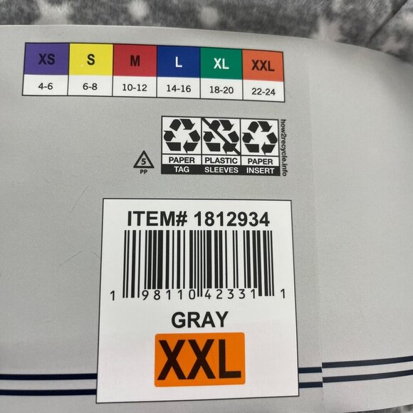 NEW Nautica 2Pc Womens XXL Sleepwear Gray Silky Stretch Fleece Pajamas - Picture 4 of 5